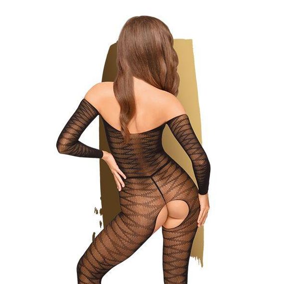 Бодістокінг з довгими рукавами Penthouse - Dreamy Diva Black XL | Зображення 1