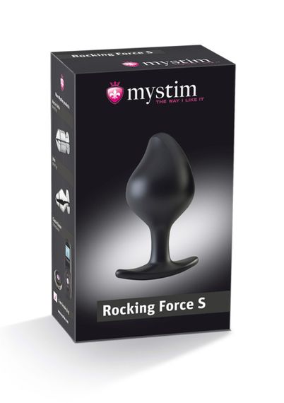 Анальна пробка для електростимуляції Mystim чорна, 9.7 х 3.7 см Sex Aura | Зображення 3