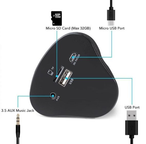 Портативная колонка-сабвуфер WM-1300 FM+USB | Зображення 3