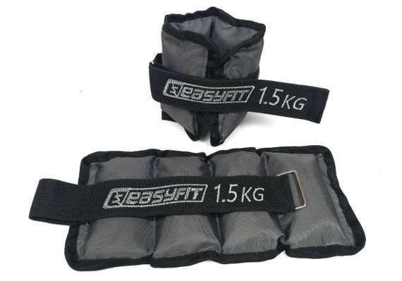 Обтяжувачі EasyFit 2 х 1,5 кг для ніг та рук з металом (EF-AWTМ-150) | Зображення 2
