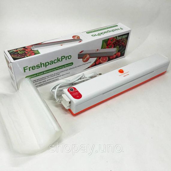 Продуктовий вакуумний пакувальник для дому Freshpack Pro оранжевый, Якісний вакууматор XT-17 | Зображення 1