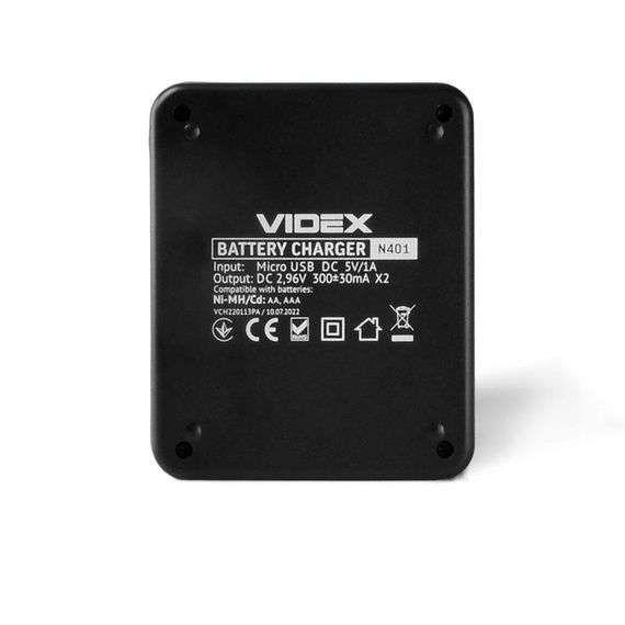 Зарядное устойство для аккумуляторов Videx VCH-N401 | Зображення 4