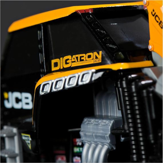Монстр-трак Monster Jam JCB DIGatron 1:24 Екскаватор Оригінал Металевий кузов | Зображення 6