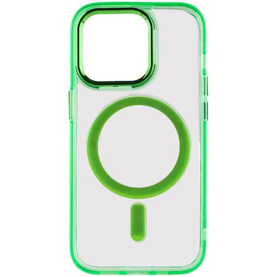Чохол TPU Iris with MagSafe для Apple iPhone 14 Pro (6.1") Салатовий