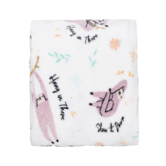 Плед Ardesto Flannel Ленивцы ART0115PB 160х200 см белый | Зображення 1