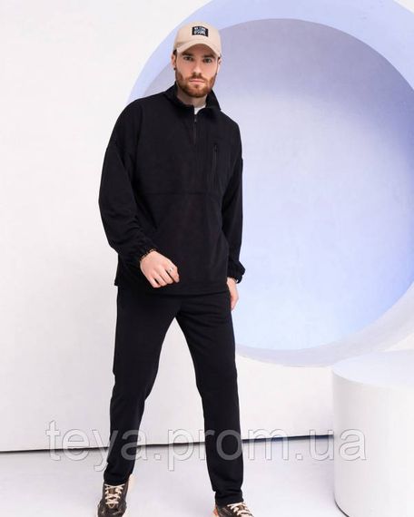 Спортивний костюм колір чорний розмір 3XL FI_009527