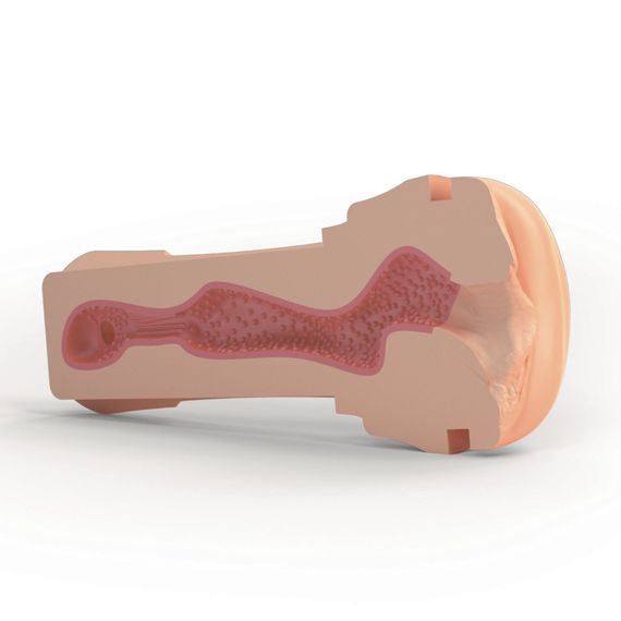 Мастурбатор-вагина Mystim O(h) PUSH ME Vagina, можно сжимать и регулировать вакуум | Зображення 3