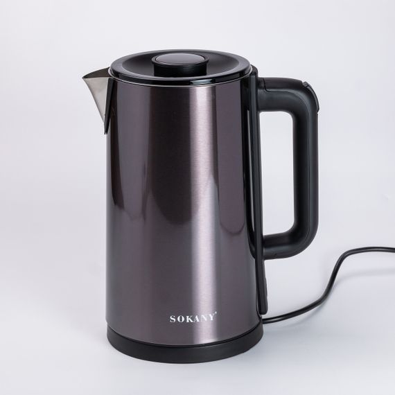 Электрочайник Sokany SK-09018 3 литра Серый | Зображення 1