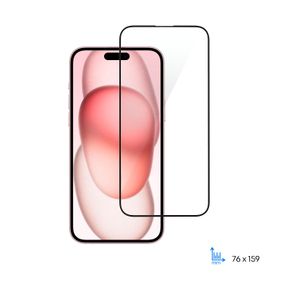 Захисне скло 2E  для Apple iPhone 15 Plus(6.7), 2.5D FCFG,(1 Pack),black border (2E-IP-15PL-6.7-SMFCFG-BB)