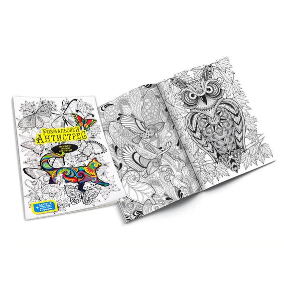 Креативна творчість "Розмальовки Антистрес" RA-01-01U з фломастерами