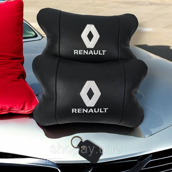 Автоподушки с логотипом Renault Рено, Автоподушка подарок, Подушка под шею с логотипом EH-48 | Зображення 5