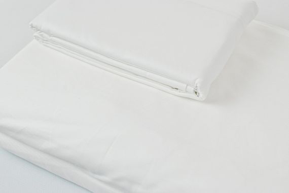 Простирадло на гумці SoundSleep Shine сатин white біле 200х200 см | Зображення 1