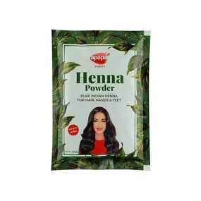 Натуральний порошок хни для фарбування волосся та шкіри (мехенді)  200г APAPA 8904376001659