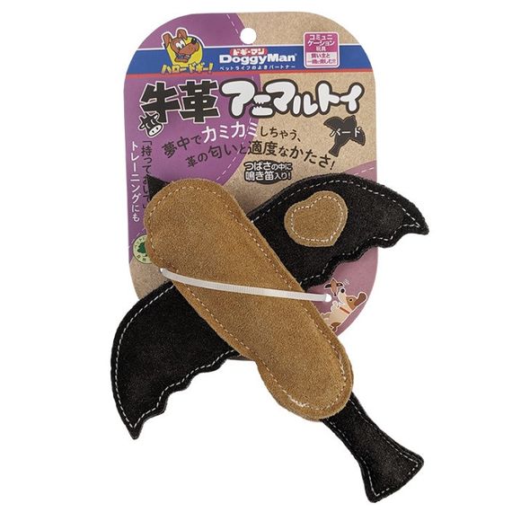Іграшка для собак DoggyMan Leather Bird, 20 см | Зображення 1