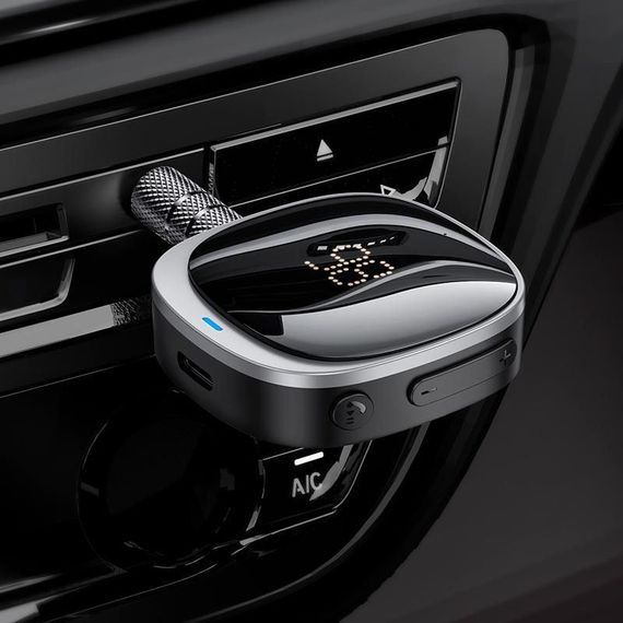 Bluetooth аудіо ресивер Hoco E80 Travel (AUX 3.5mm) Black | Зображення 4