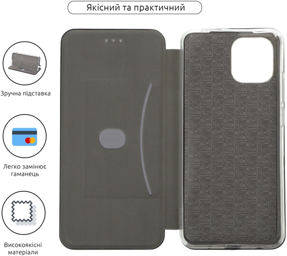 Чохол-книжка G-Case для Xiaomi Redmi A1 Black | Зображення 2