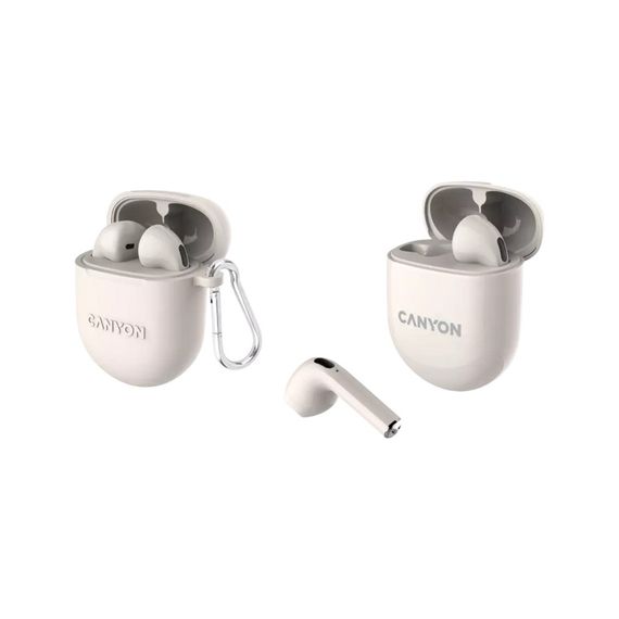 Навушники Canyon TWS-6 Beige (CNS-TWS6BE) | Зображення 3