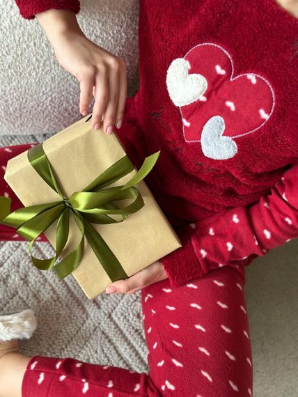 Женская пижама (3316) Бордовый M | Зображення 3