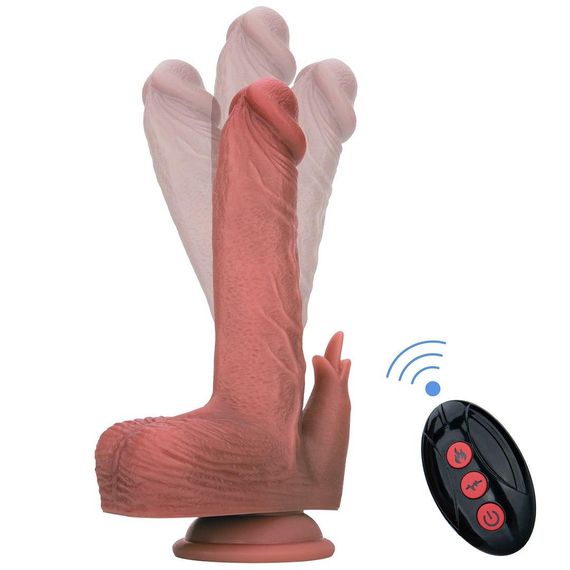 Реалистичный вибратор - Thrusting Dildo With Swing Motion And Heating Erospace Natural Play D7 Sex Aura | Зображення 3