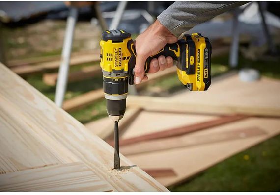 Дрель-шуруповерт ударная аккумуляторная бесщёточная STANLEY FATMAX SFMCD721B | Зображення 3
