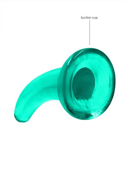 Фалоімітатор - Realrock Dildo 4,5" Turquoise | Зображення 4