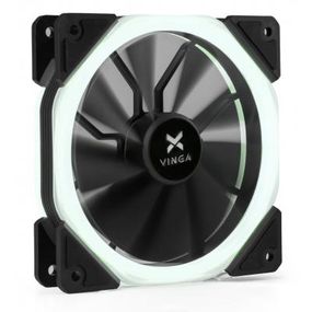 Кулер до корпусу Vinga LED fan-02 white (LED fan-02 white)