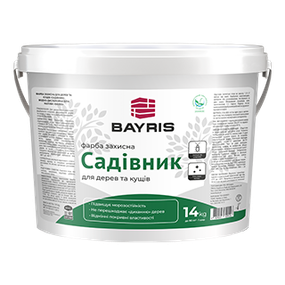 Фарба захисна для дерев та кущів "Садівник" 14кг Bayris