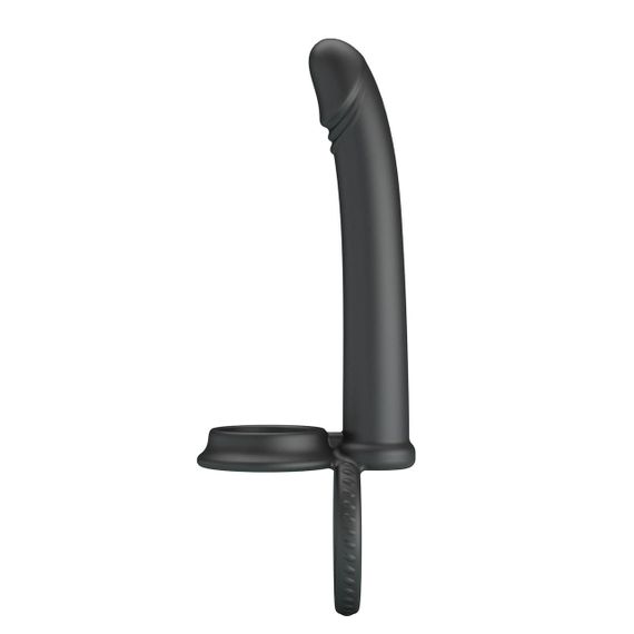 Силіконова насадка на член для подвійного проникнення Moses waterproof Sex Aura | Зображення 3