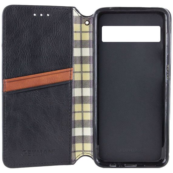 Шкіряний чохол-книжка GETMAN Cubic (PU) для Google Pixel 6a Чорний | Зображення 2