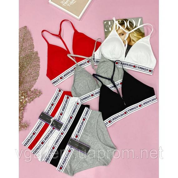 Жіночий комплект білизни ТН, жіночий комплект ТН (Топ+Брифі) L, Білий | Зображення 1