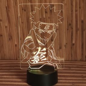 Акриловый светильник-ночник Наруто 4 белый tty-n000214