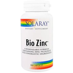 Микроэлемент Цинк Solaray Bio Zinc 100 Caps