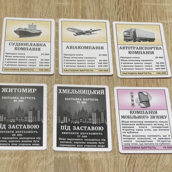 Настольная игра "Монополия Украина" 0734ATS на укр. языке | Зображення 7