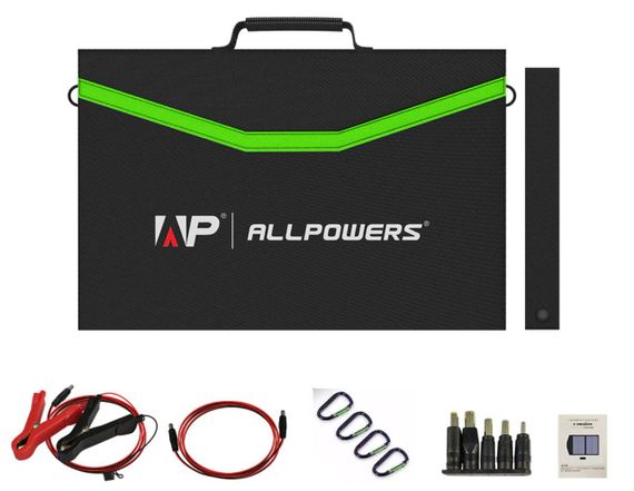 Портативна сонячна панель ALLPOWERS AP-SP-020 60W / 2xUSB / 1xType-C PD / DC 5V-18V | Зображення 2