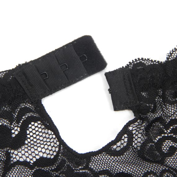 Комплект мереживний пояс для панчіх з трусиками StarNight, чорний, L sexstyle | Зображення 5