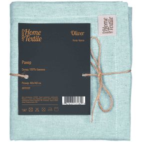 Ранер Ardesto Oliver, 40х140см, 100% бавовна, бірюза (ART01OT)