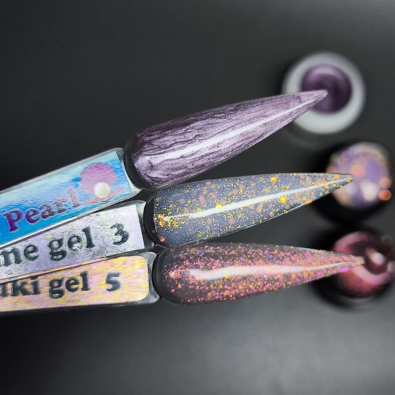 Мікс гелів для нарощення нігтів №6 по 5мл (3шт)