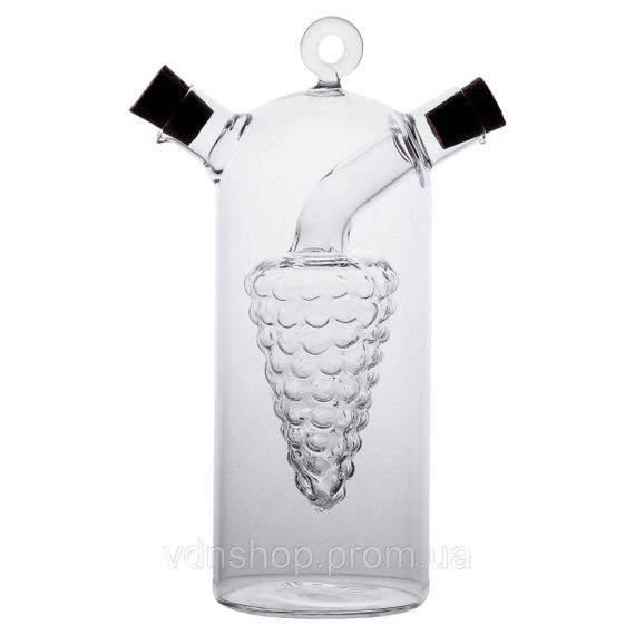 Пляшка для олії та оцту 2 в 1 подвійна 380 мл скло HP-34-12 | Зображення 2