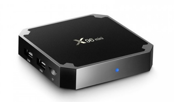 Приставка смарт тв бокс smart tv box x96 mini 4-ядерна 2 Гб/16Гб андроїд 7.1.2 чорний 4K | Зображення 4