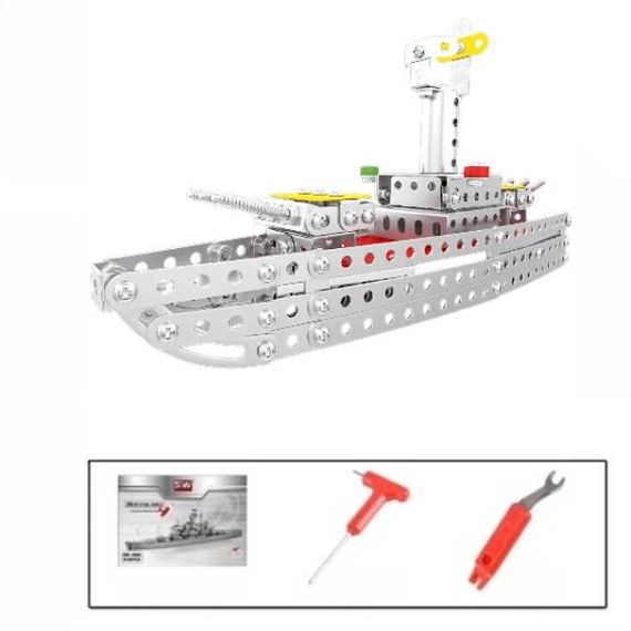 Конструктор металевий Корабель 246 деталей X688-1