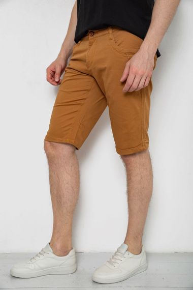 Шорты мужские однотонные, цвет коричневый, 238R2469 | Зображення 2
