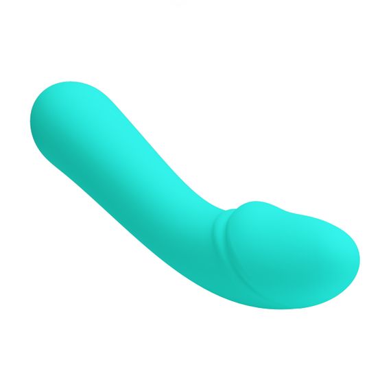 Вібратор для точки G Pretty Love Cetus 12 функцій, бірюзовий, 15 х 3.5 см Sex Aura | Зображення 6