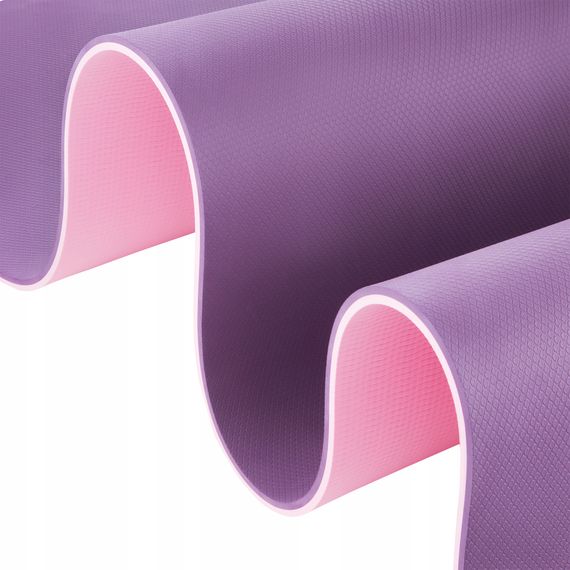 Килимок (мат) спортивний 4FIZJO TPE 180 x 60 x 0.6 см для йоги та фітнесу Violet/Pink (P-5907739316950) | Зображення 7