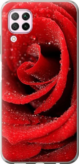 Чехол на Huawei P40 Lite Красная роза "529u-1887-17620"