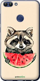 Чохол на Huawei P Smart Єнотик з кавуном "4605u-1346-2448"