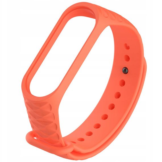 Ремінець Rhomb для Xiaomi Mi Band 3/4 Помаранчевий