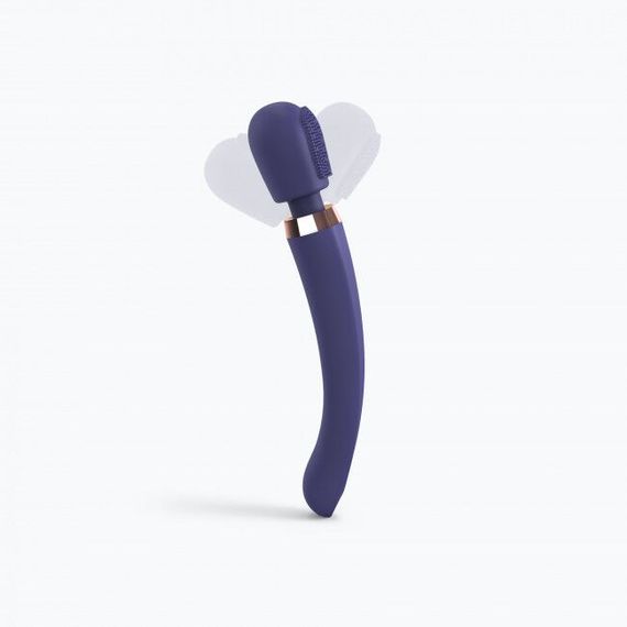 Вібромасажер з силіконовою щіточкою Love to Love Brush Crush – Midnight Indigo | Зображення 3