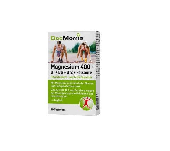 Магній 400 + B1 + B6 + B12 + фолієва кислота, вітаміни вітаміни Magnesium 400 mg. НІМЕЧЧИНА