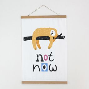 Тканинний постер на стіну Not now 60х93 см (TPSR_22S049)