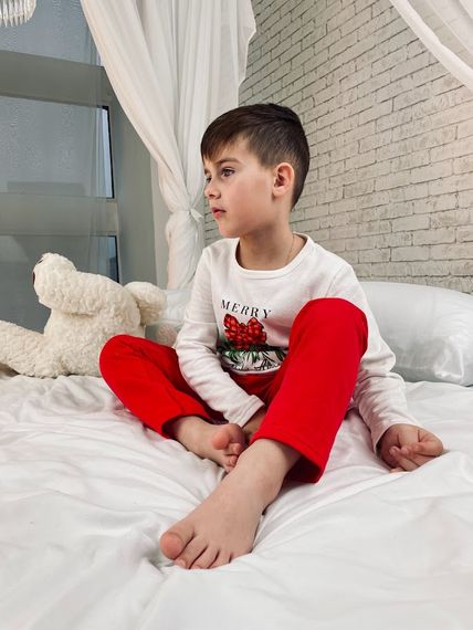Піжама дитяча "Family look" Носи своє 110 Білий (p-12556-140952) | Зображення 5